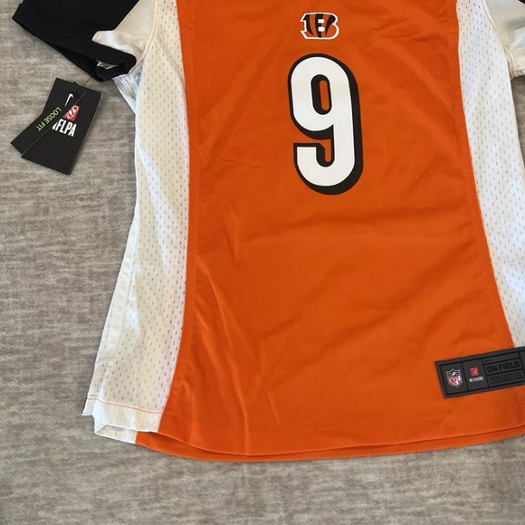 Nike NFL Rookie Joe Burrow 2020 Cincinnati Bengals Jersey Women’s Size Medium - Picture 7 of 9